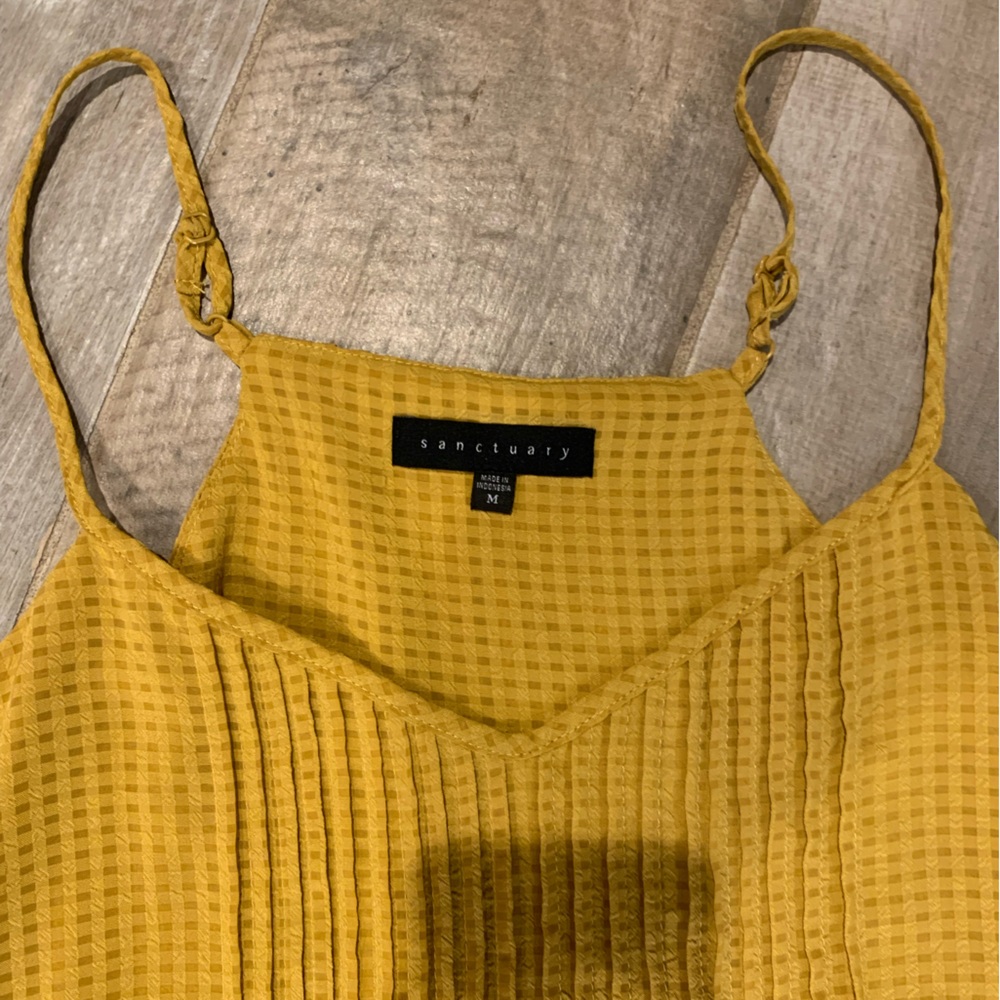 Sanctuary Golden Mustard Textured Camisole